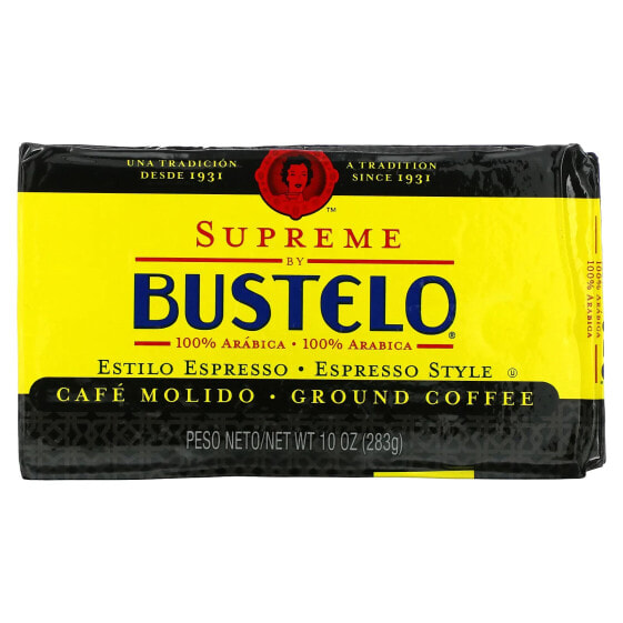 Supreme by Bustelo, Ground Espresso Coffee, 10 oz (283 g)