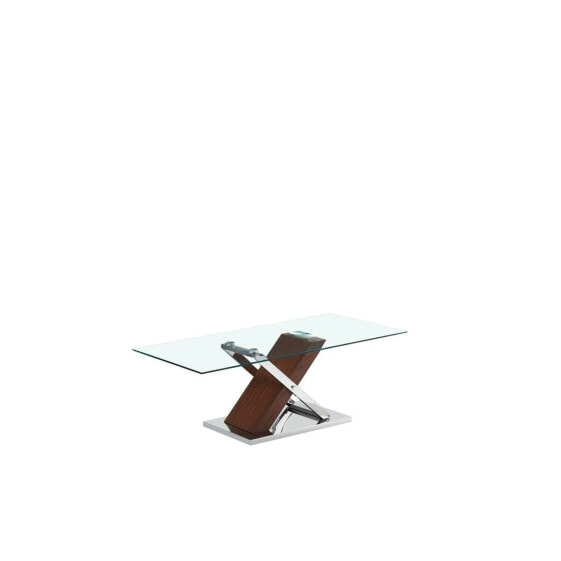 Кофейный столик DKD Home Decor Серебристый Коричневый Сталь Темно-коричневый 120 x 60 x 42 cm Деревянный MDF