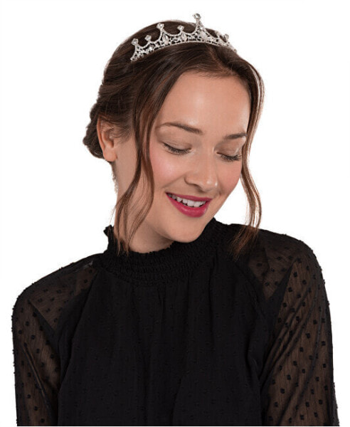 A charming crown/diadem with clear crystals