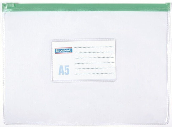 Папка для документов прозрачная Donau zipper bag A5