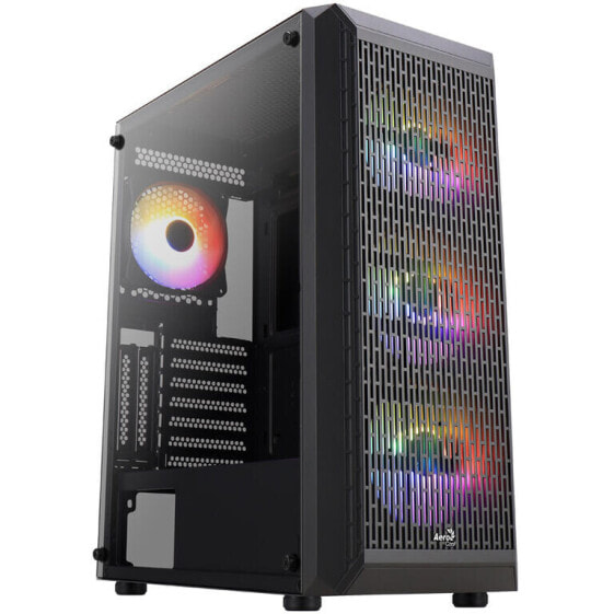 Aerocool Beam-G-BK-v2 Midi-Tower, Tempered Glass - schwarz