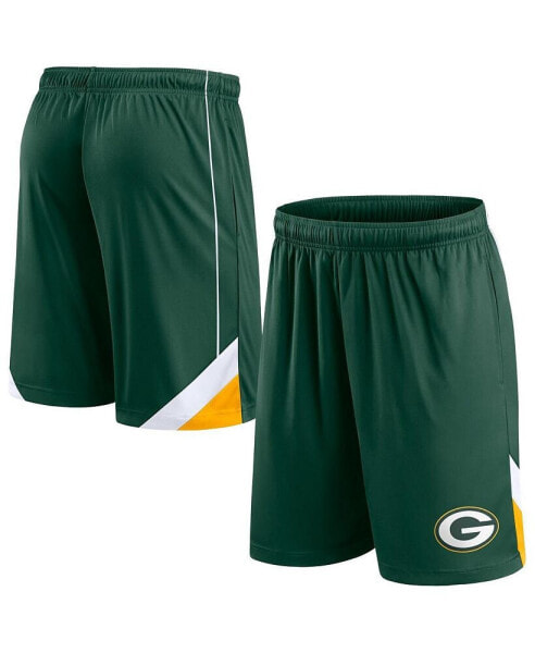 Шорты Fanatics мужские Big and Tall Green Bay Packers Interlock в зеленом цвете