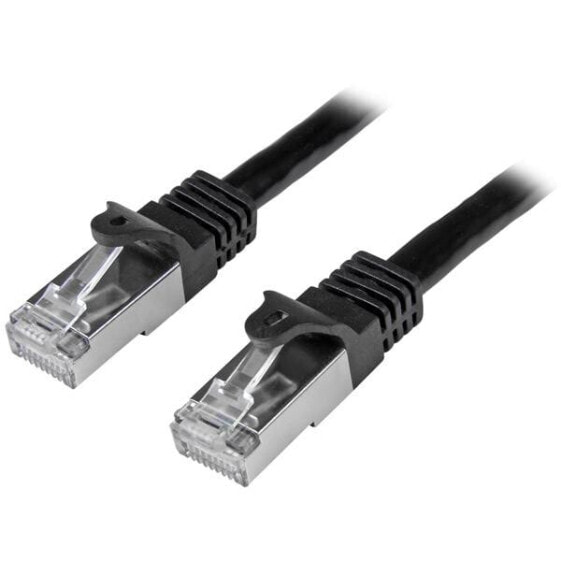 StarTech.com Cat6 Patch Cable - Shielded (SFTP) - 0.5 m - Black - 0.5 m - Cat6 - SF/UTP (S-FTP) - RJ-45 - RJ-45