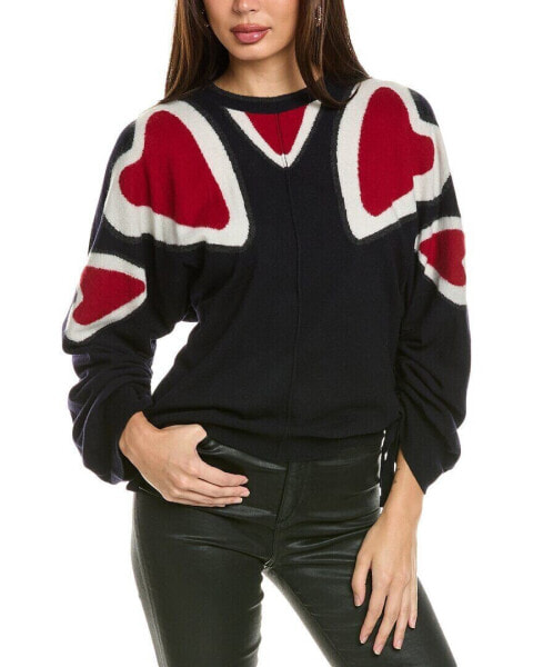 Stella Mccartney Heart Intarsia Wool Sweater Women's