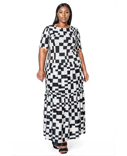 Plus Size Artemesia Tiered Maxi Dress