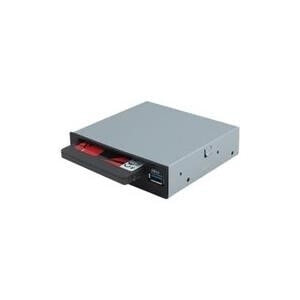 Sedna SE-IHD-302-U - 8.89 cm (3.5") - I/O ports panel - 2.5" - USB 3.2 Gen 1 (3.1 Gen 1) Type-A - Black - Grey