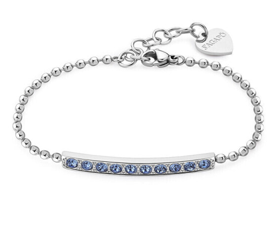 Dazzly SDZ14 Dazzly Blue Crystal Dazzling Steel Bracelet