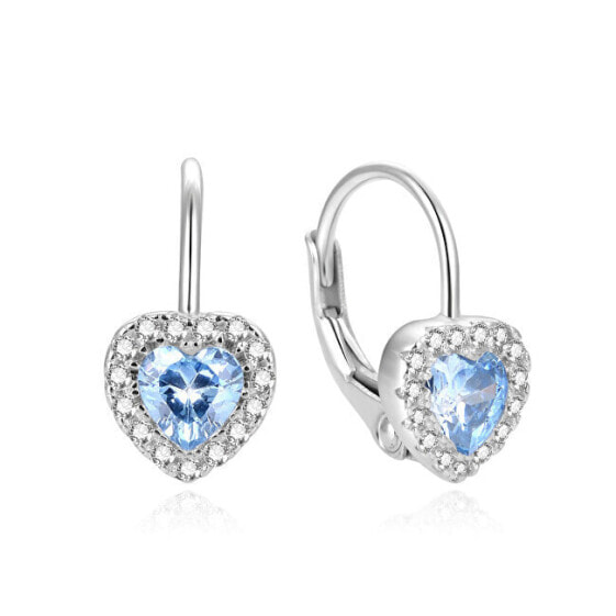 Romantic earrings in the shape of hearts AGUC1272DL