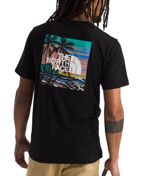 Men's Box Tropical Logo Graphic T-Shirt