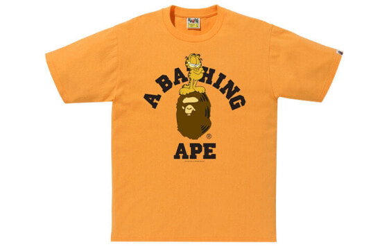 BAPE × GARFIELD 加菲猫猿人头印花短袖T恤 男女同款 送礼推荐 / Футболка BAPE GARFIELD T 2G23110901