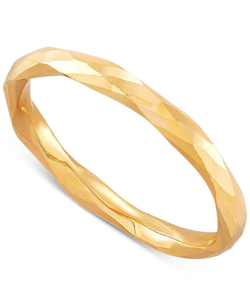 Polished Twist-Look Band in 10k Gold, Rose Gold & White Gold
