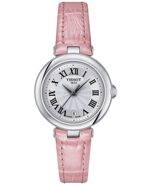 Women's Swiss Bellissima Small Lady Pink Leather Strap Watch 26mm