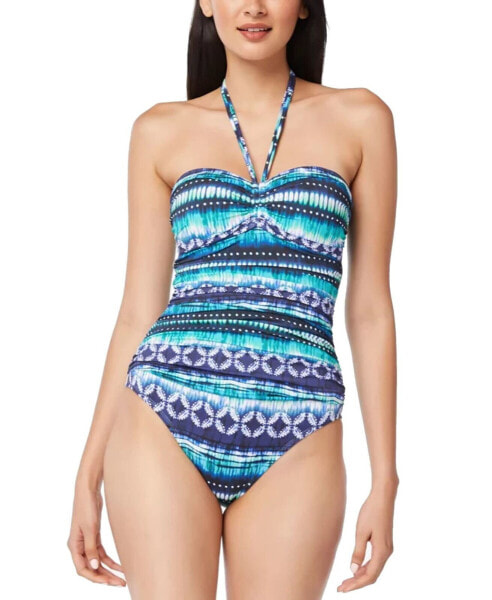 Bleu Rod Beattie Sun Sea and Sand Bandeau One-Piece Swimsuit Navy Size 6