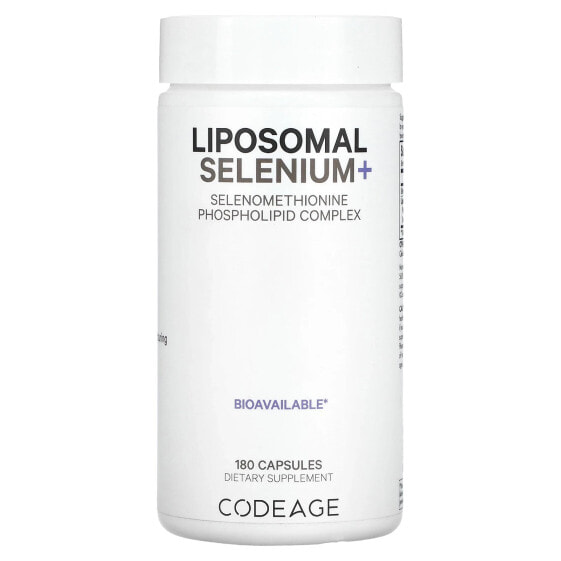 Codeage, липосомальный селен+, 180 капсул