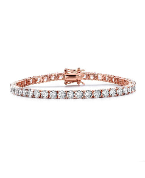 Cubic Zirconia 4mm magnetic lock Tennis Bracelet