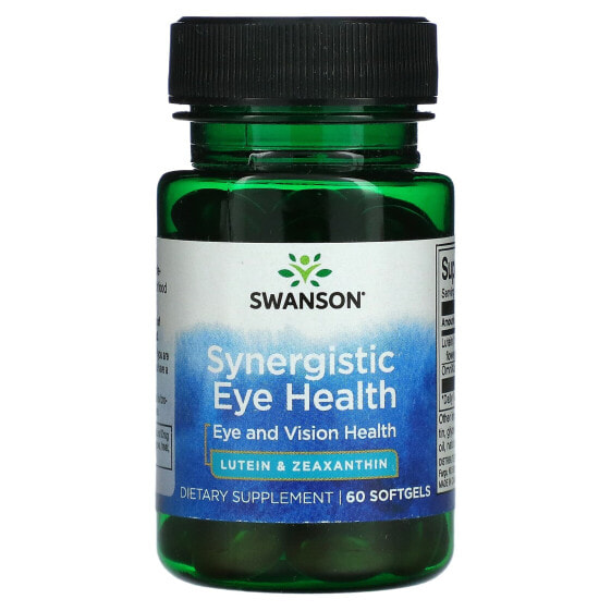 БАД для здоровья глаз Swanson Синергетическое зрение и здоровье, 60 мягких гелей