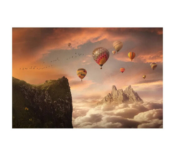 Heißluftballon -Tal Wandkunst