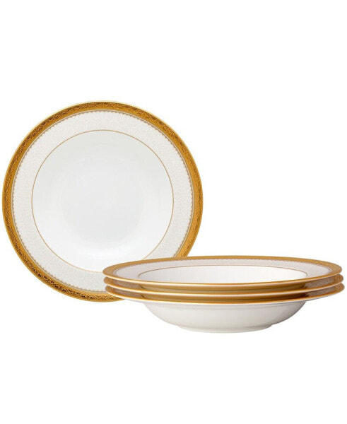 Odessa Gold Set of 4 Soup Bowls, Service For 4