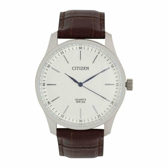 Citizen Men's White Dial Calf Leather Quartz Watch - BH5000-08A NEW