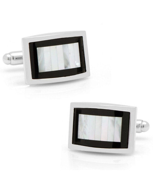 Onyx and Mother of Pearl Key Cufflinks