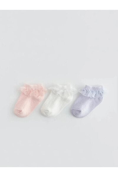 Носки для малышей LC WAIKIKI Baskılı детские пинетки-носки 3 шт.
