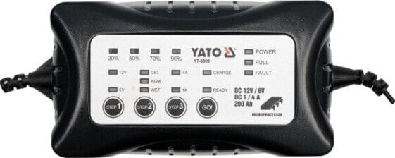 Электронный выпрямитель Yato 6V/12V 4A 0-200AH MOKRY/GEL/AGM