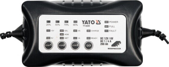 YATO PROSTOWNIK ELEKTRONICZNY 6V / 12V 4A 0-200Ah MOKRY/ŻELOWY/AGM