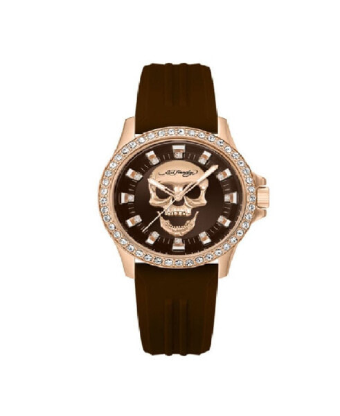 Часы Ed Hardy Quartz Brown Silicone 38mm