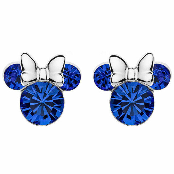 Glittering silver Minnie Mouse stud earrings ES00013SSEPL.CS