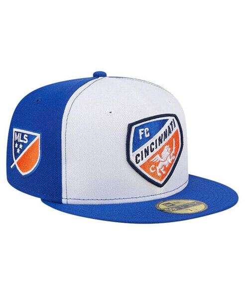 Men's White, Blue FC Cincinnati 2024 Kick Off Collection 59FIFTY Fitted Hat