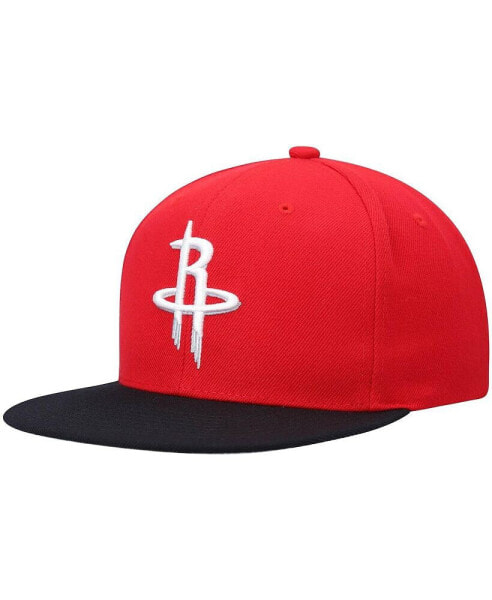 Men's Red and Black Houston Rockets Team Two-Tone 2.0 Snapback Hat