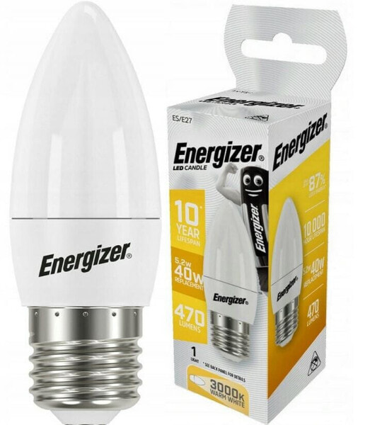 Energizer Candle Bulb 5,2 Вт / 40 Вт E27 470LM Нейтральный цвет