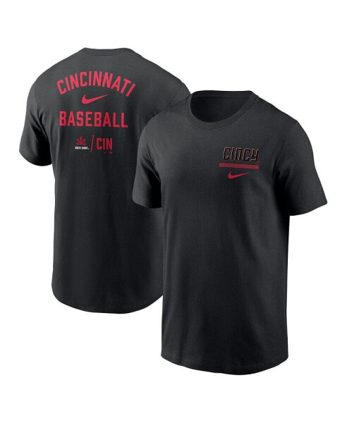 Men's Black Cincinnati Reds 2023 City Connect Double T-shirt