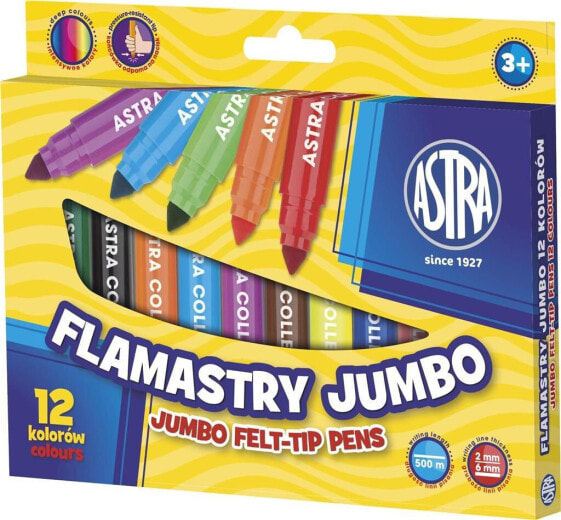 Astra Flamastry 12 kolorów Jumbo (202175)