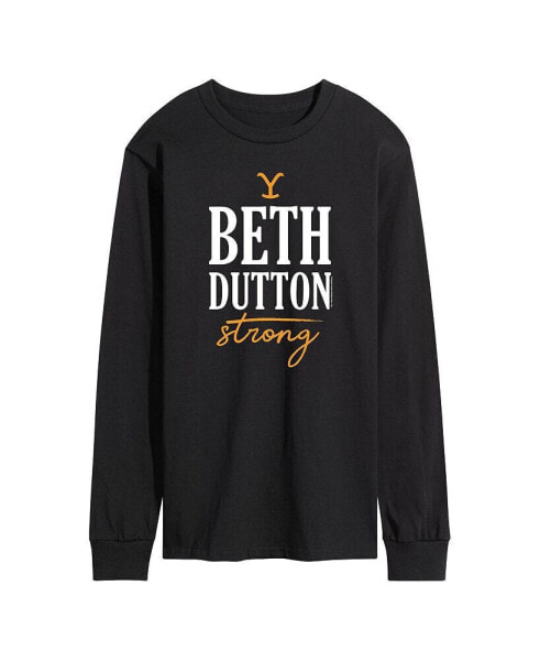 Men's Yellowstone Beth Dutton Strong Long Sleeve T-shirt