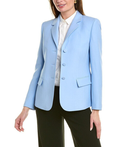 Lafayette 148 New York Academy Wool & Silk-Blend Blazer Women's 4