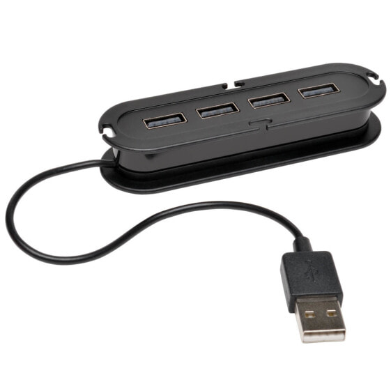 Tripp 4-Port USB 2.0 Hi-Speed Ultra-Mini Hub - Data Transfers up to 480 Mbps - USB 2.0 - 480 Mbit/s - 1.5 A - 99.1 mm - 134.6 mm - 25.4 mm