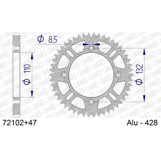 AFAM 72102 rear sprocket