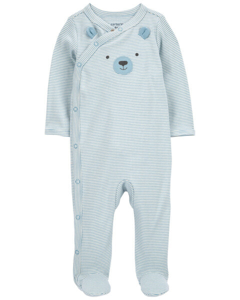 Baby Bear Snap-Up Cotton Sleep & Play Pajamas 6M