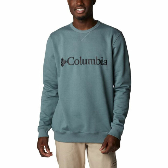 Толстовка мужская без капюшона Columbia Logo Fleece Crew Синяя