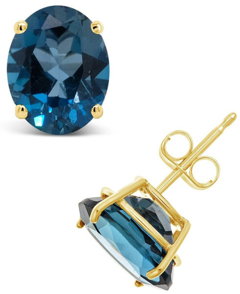 Серьги Macy's London Blue Topaz