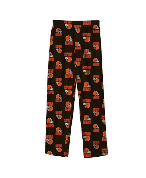Toddler Boys and Girls Brown Cleveland Browns Team Color Sleep Pants