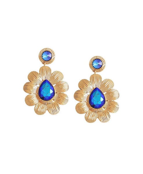 Women's Teardrop Flora Drop Earrings