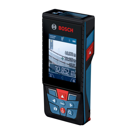 Bosch Laser-Entfernungsmesser GLM 120 C mit Kamera im Set mit Schutztasche