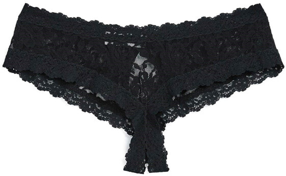 Hanky Panky 174214 Womens lace Crotchless Hipster Panties Black Size Small