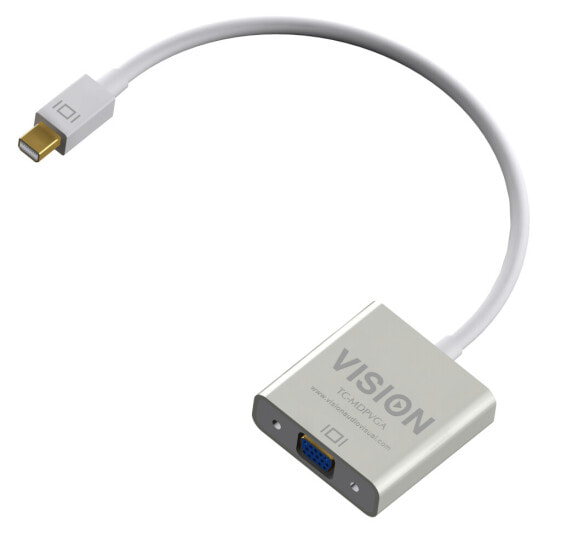 Vision TC-MDPVGA - 0.220 m - Mini DisplayPort - VGA (D-Sub) - Male - Female - 1920 x 1080 pixels