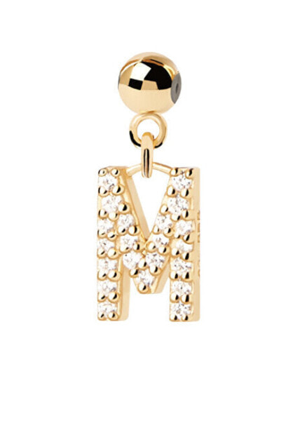 Pozlacený přívěsek "M" Charms CH01-062-U