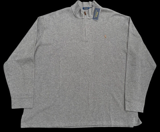 Ralph Lauren Mens Estate Rib Pullover Sweater Grey XXL