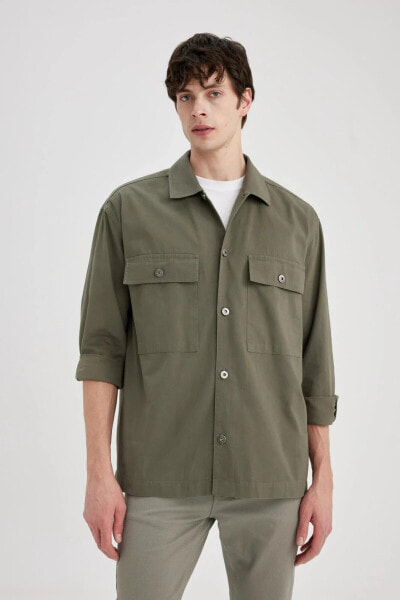 Рубашка Defacto Oversize Twill