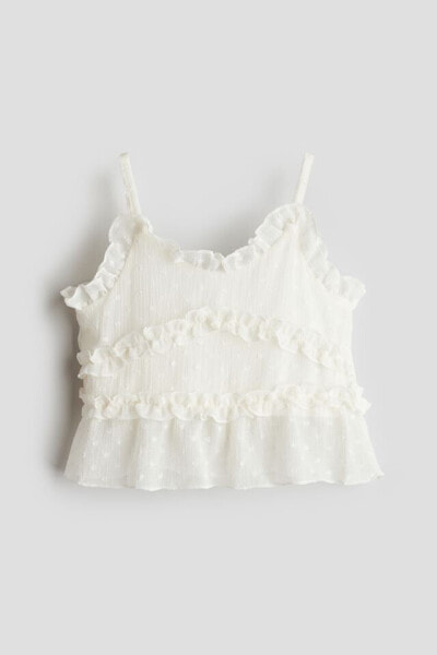 Ruffled Chiffon Camisole Top